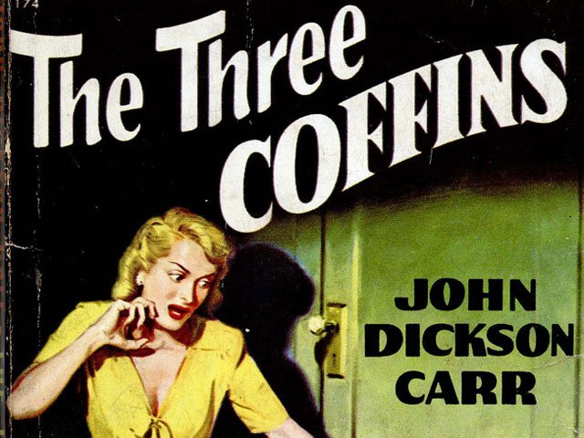 The Three Coffins - Vintage Pulp Fiction Novel Cover