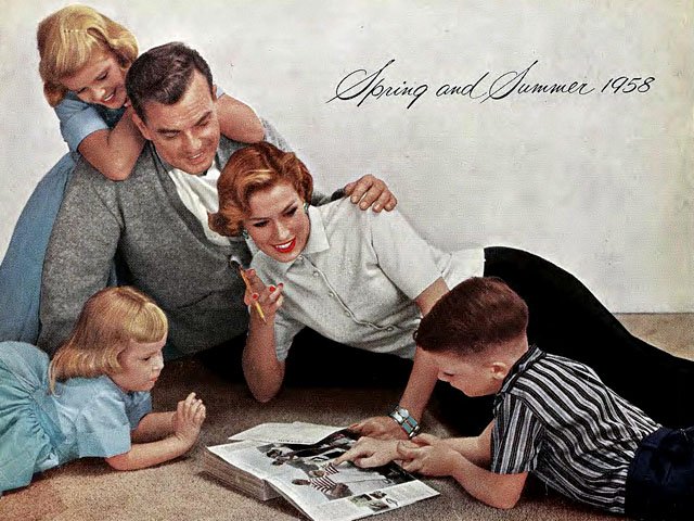 Sears catalog cover, Spring/Summer 1958