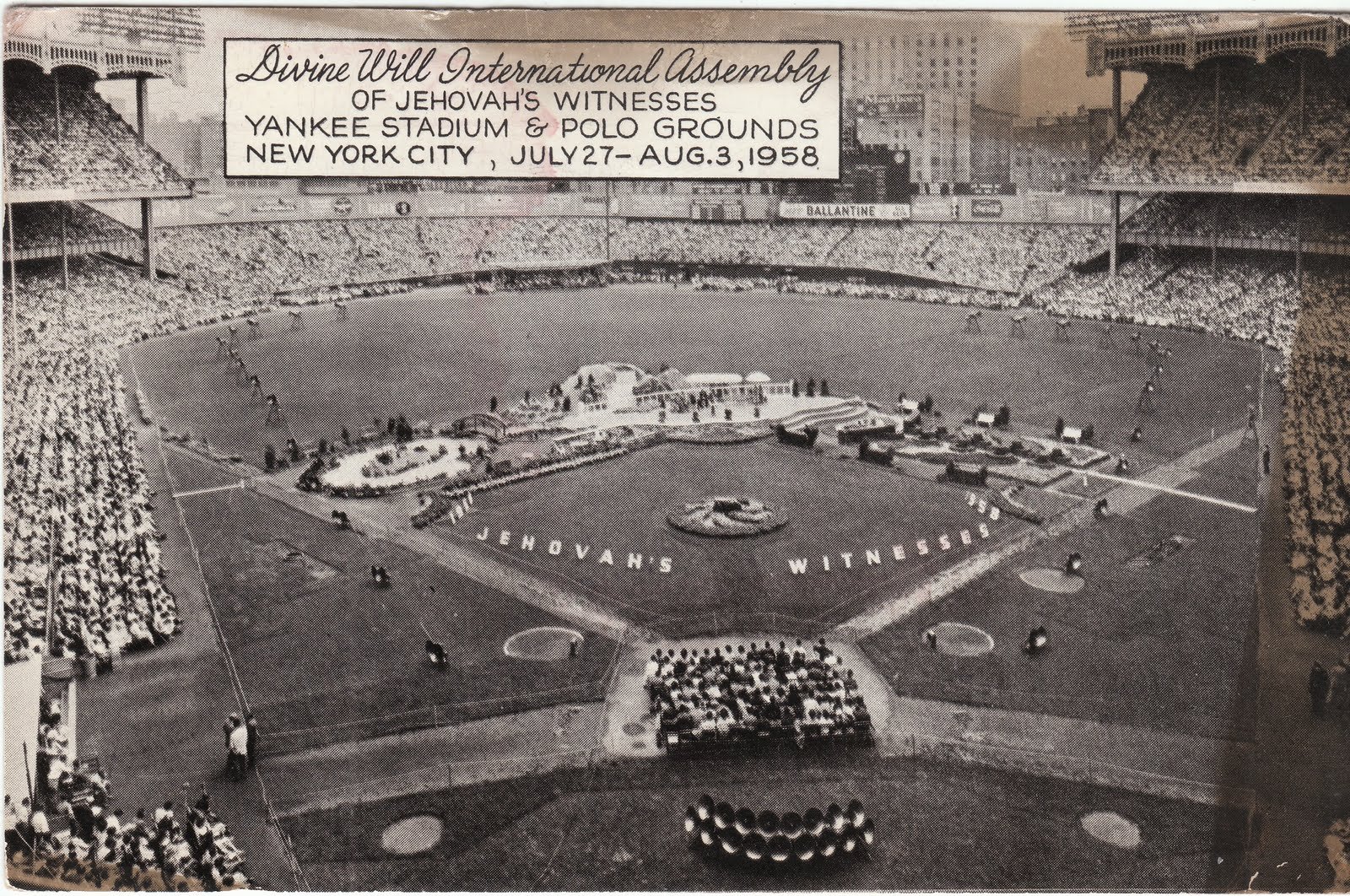 Jehovah's Witnesses at Yankee Stadium, 1958