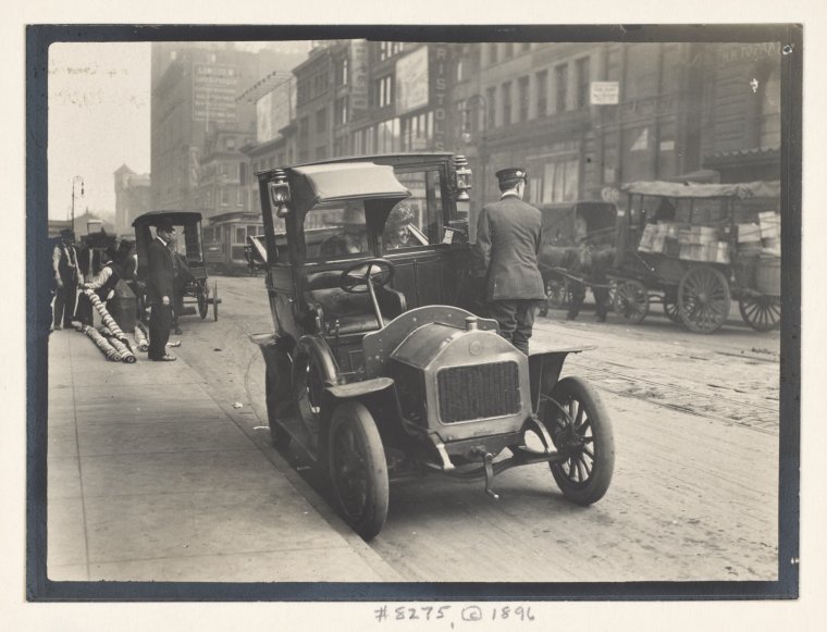 Alice Austen's Street Views of New York City, 1896 - Automobiles