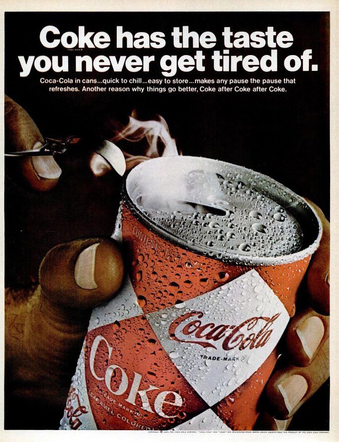 Coca-Cola ad (Ebony magazine - August 1967)