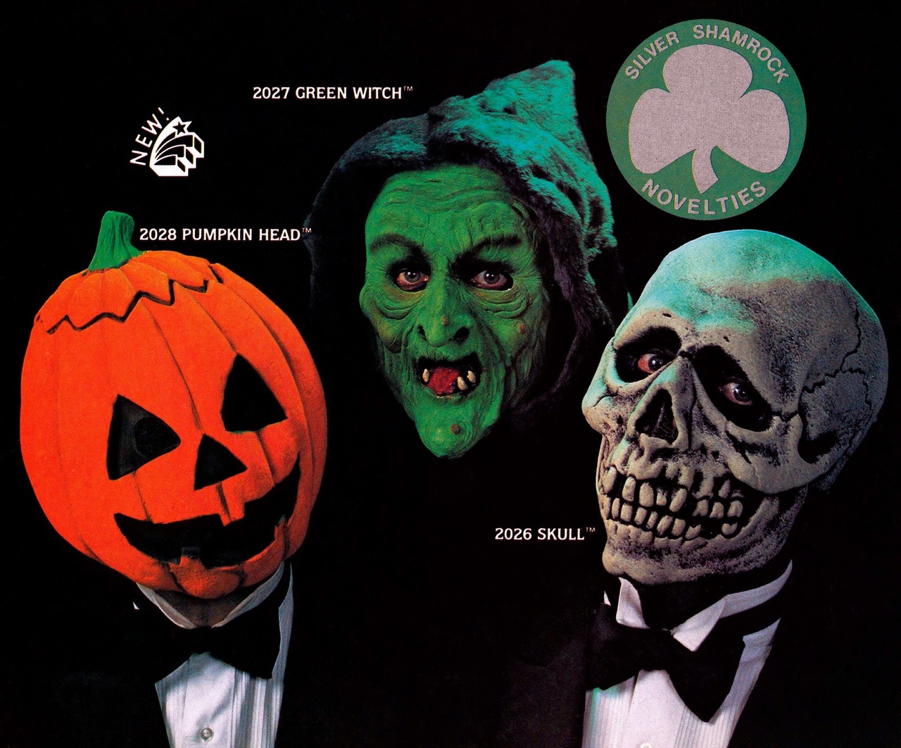 Halloween III: Season of the Witch (Silver Shamrock masks)