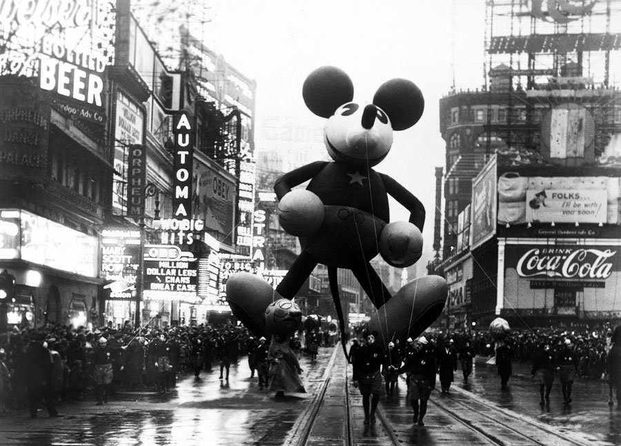 Mickey Mouse Balloon at the 1934 Macy's Thanksgiving Day Parade