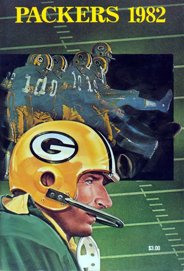 NFL Media Guide/Yearbook cover - Green Bay Packers 1982