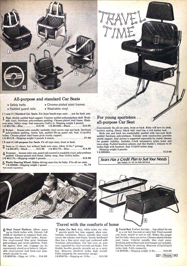 Is This the Least Safe Baby Car Seat Ever? (1969 Sears Catalog) The