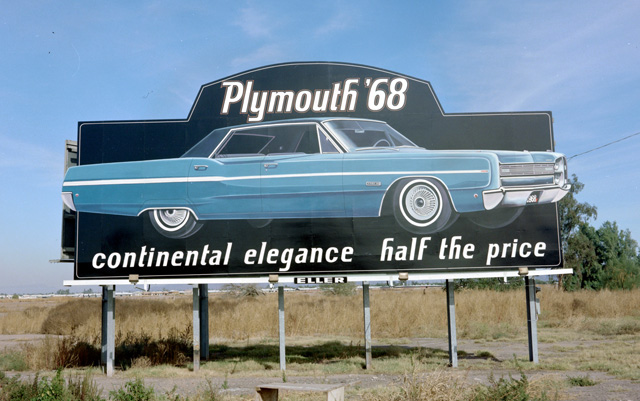 Plymouth Fury 1968 billboard ad