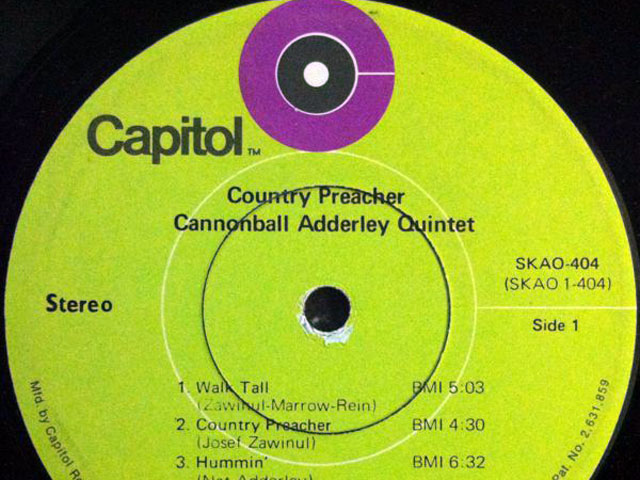 The Cannonball Adderley Quintet, Country Preacher (1970)