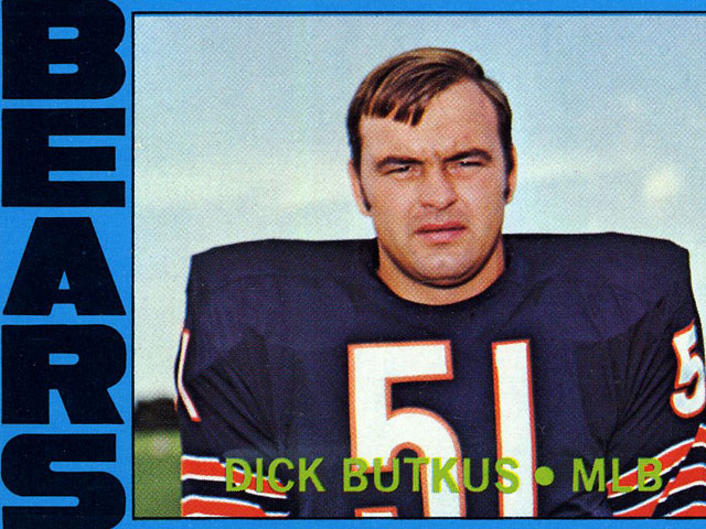 Dick Butkus 1972 Topps football card