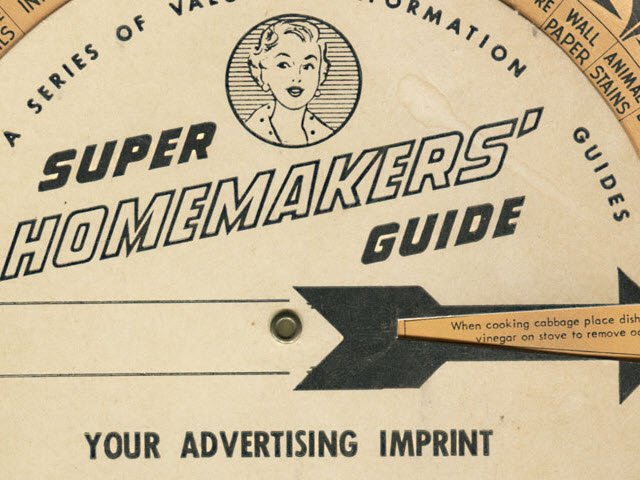 1954 Super Homemakers' Guide Volvelle