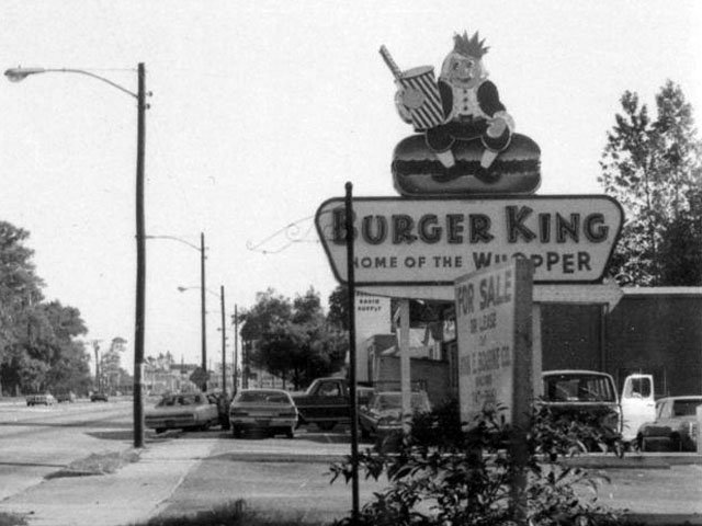 1960s Burger King Logo Sign in Charleston, South Carolina