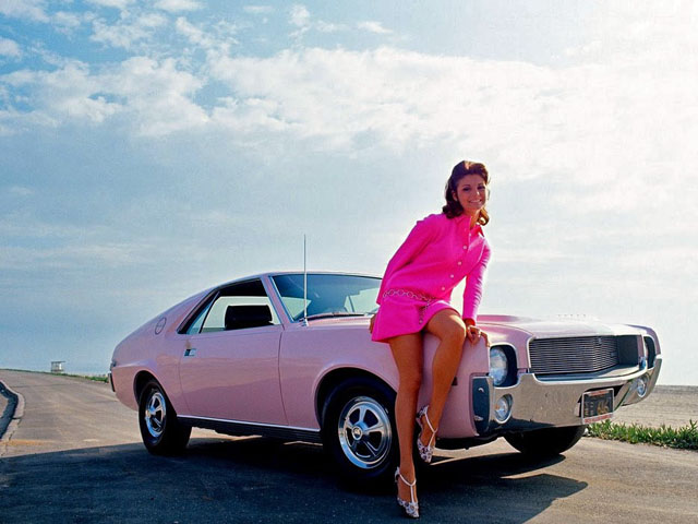 1968 AMX Pink with Angela Dorian-feat