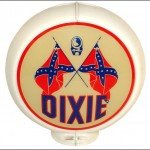 Dixie vintage gas pump globe