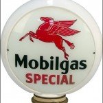 Mobilgas Special vintage gas pump globe