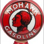 Mohawk Gasoline vintage gas pump globe