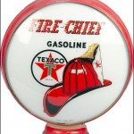 Texaco Fire Chief vintage gas pump globe