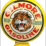 Gilmore Gasoline vintage gas pump globe