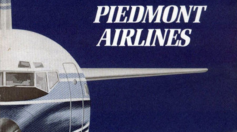 Piedmont Airlines Ticket Jacket, 1969