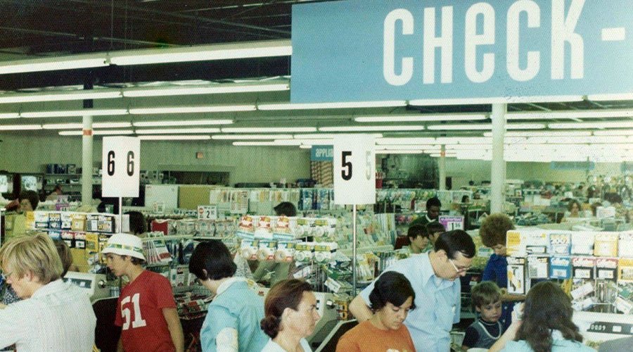 Found photograph of a Kmart in the 1970s