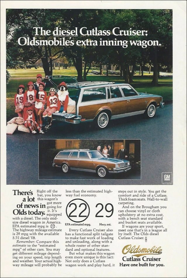 1979 Oldsmobile Cutlass Cruiser ad