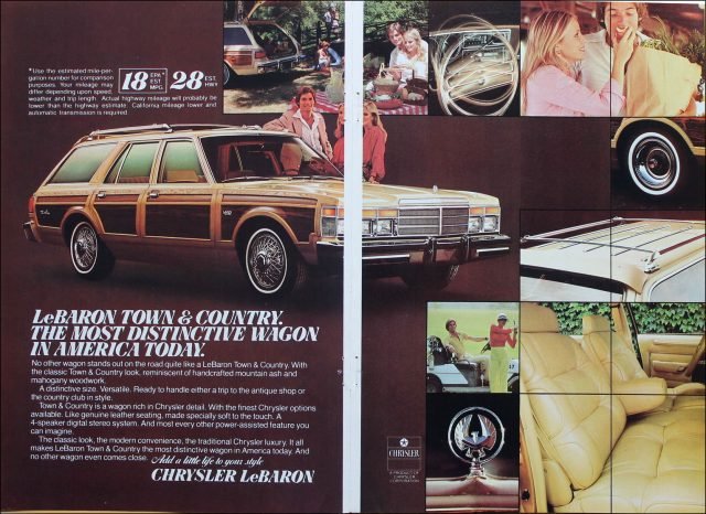 1979 Chrysler LeBaron Town & Country wagon ad